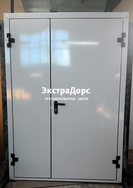 Противопожарная дверь EI 30 3 типа двупольная белая в Сочи  купить