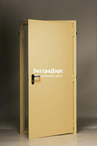 Дверь глухая противопожарная EI 30 ДМП желтая в Сочи  купить